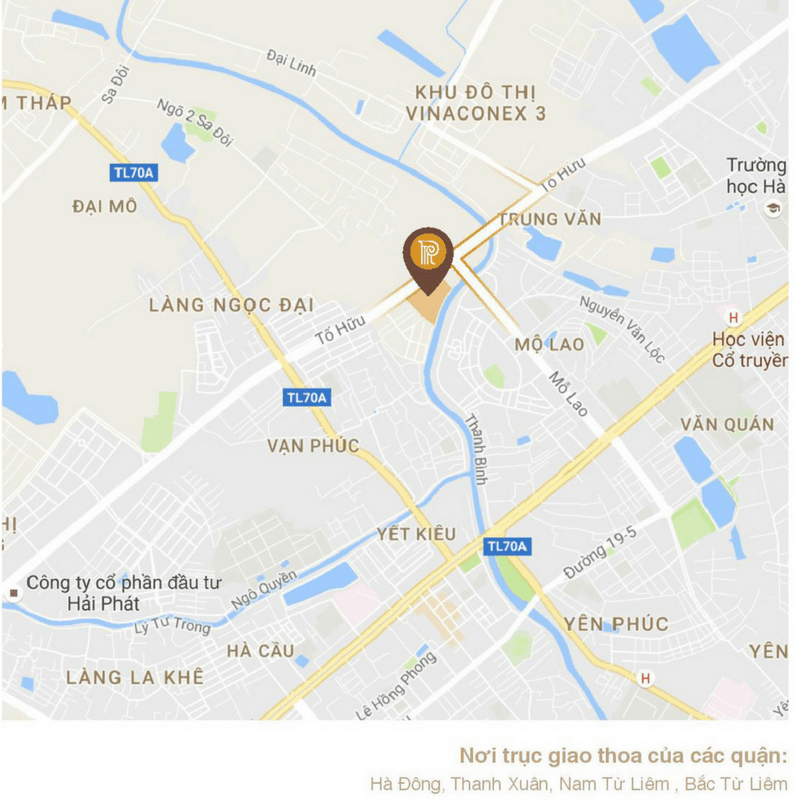 Vị trí chung cư Roman Plaza Hà Đông